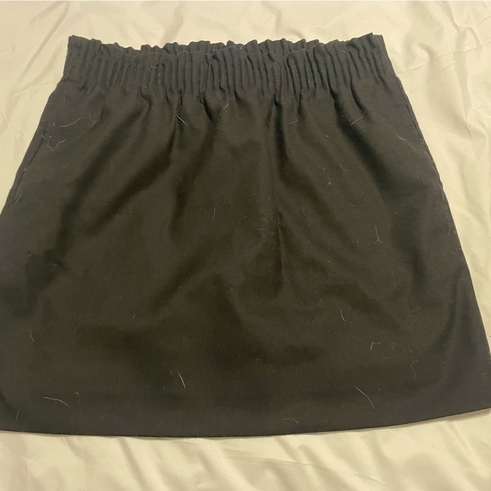 Black mini skirt